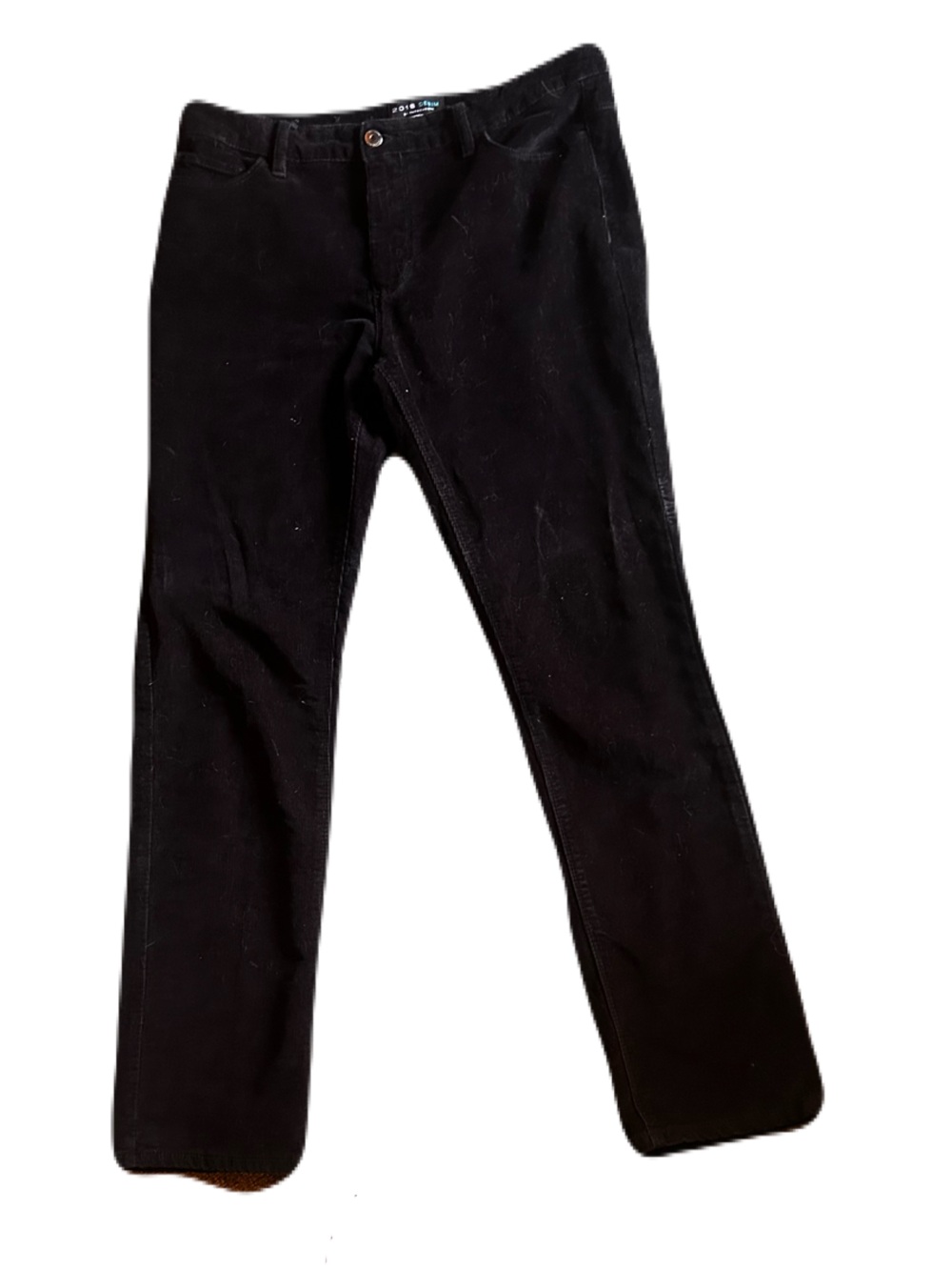 Black corduroy pants